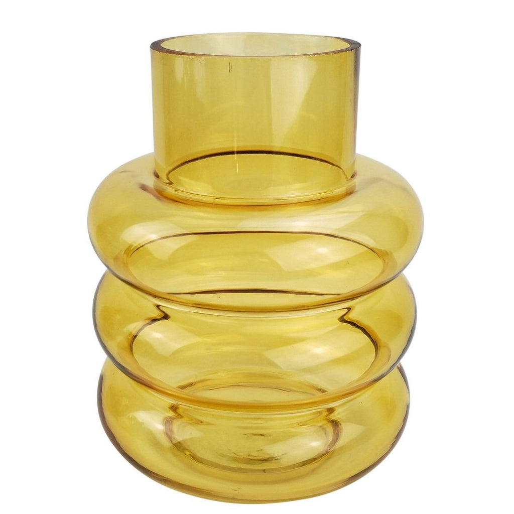 Bliss Ring Glass Vase Amber | Vases