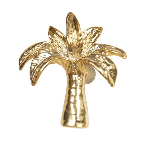 Gold/Brass Palm Tree Hook | Knob | Wall Hooks