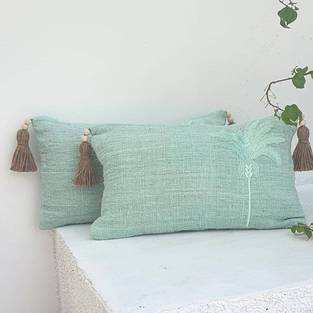 Minty Fresh Palm Tree Cushion (Cover Only) | Cushions