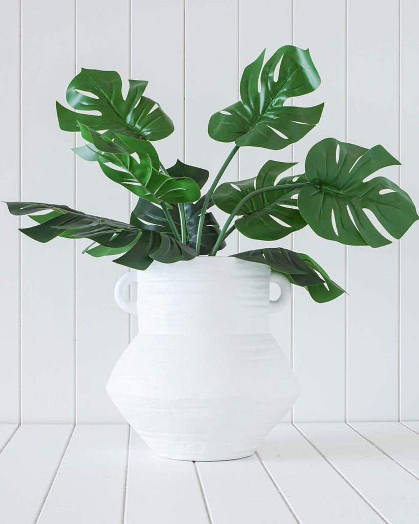 Niamh White Squat Vase | Planter | Vases