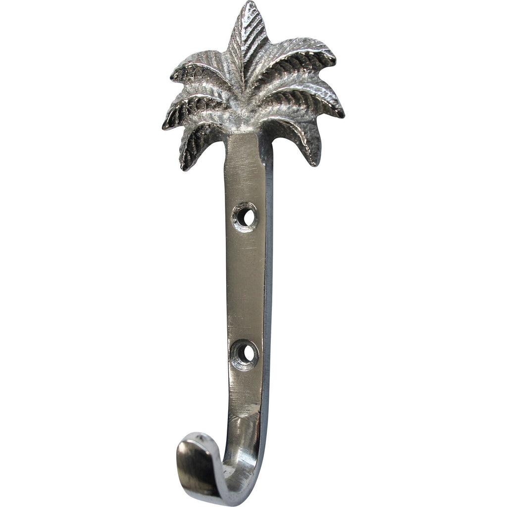 Silver Palm Wall Hook Long | Wall Hooks
