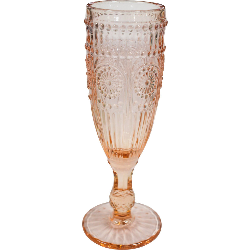Sunflower Champagne Flute Peach | Glassware