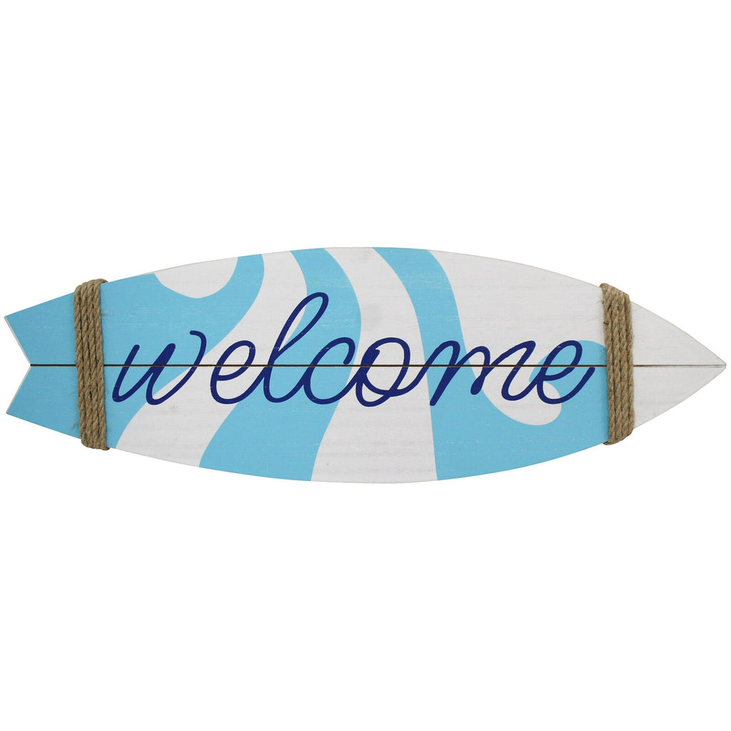 "Welcome" Surfboard Wall Sign | Wall Art