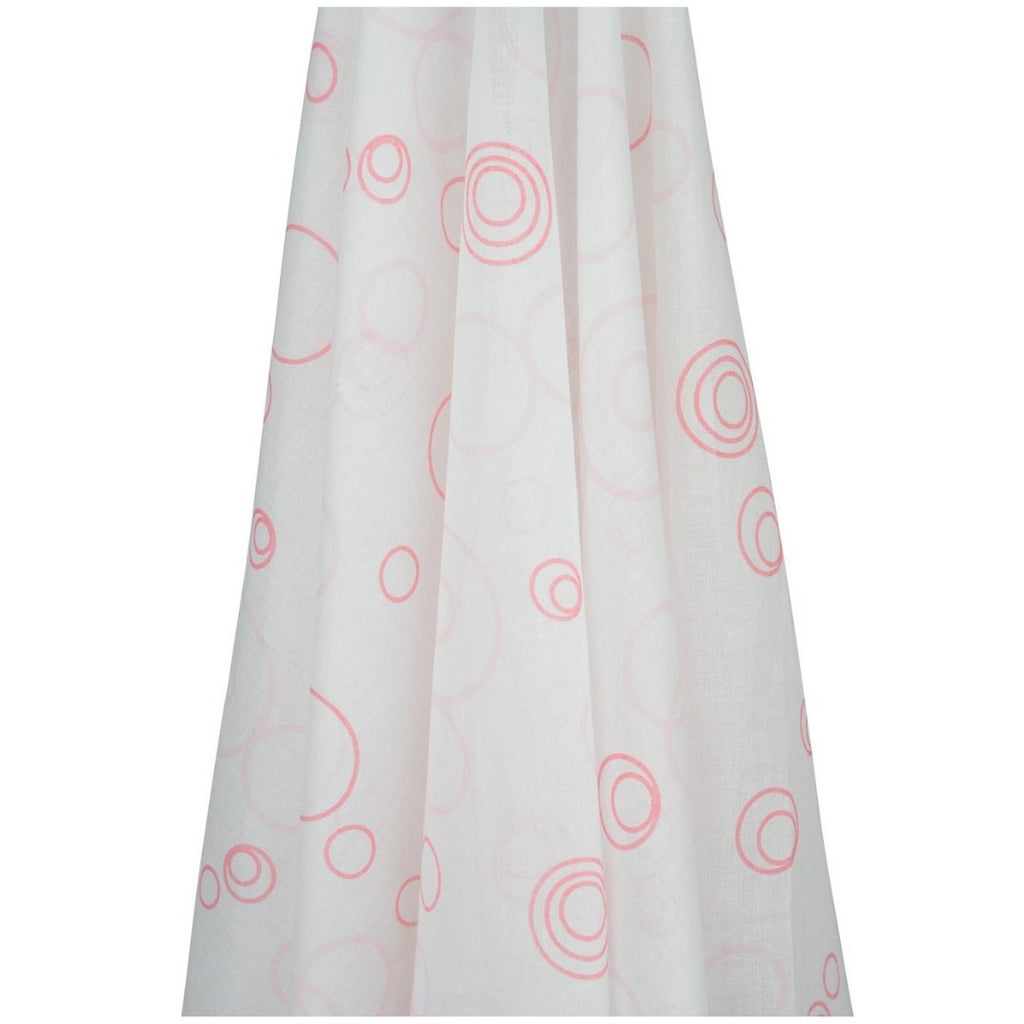 White and Pink Bubbles Muslin Wrap | Muslin Wrap