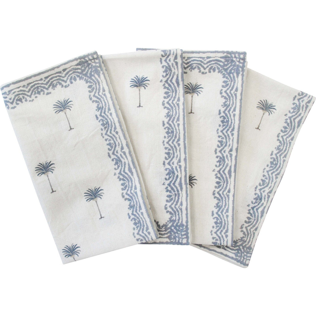 Whitsunday Palm Linen Napkins Set/4 | Tablecloth